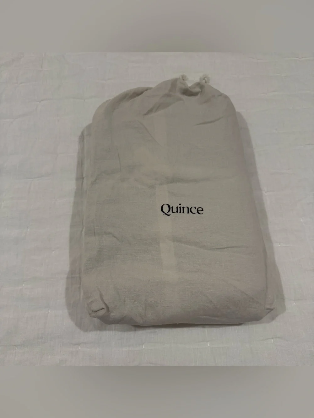 New Quince European Linen Duvet Cover Set Full/Queen MSRP $194 Sand